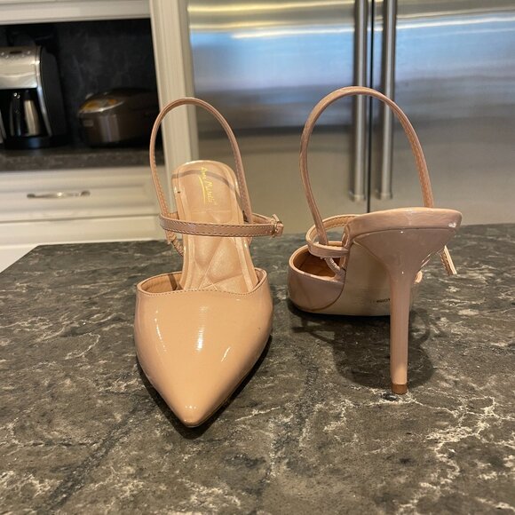 Nude pointed toe pumps high heels size 9/39 - Picture 2 of 5